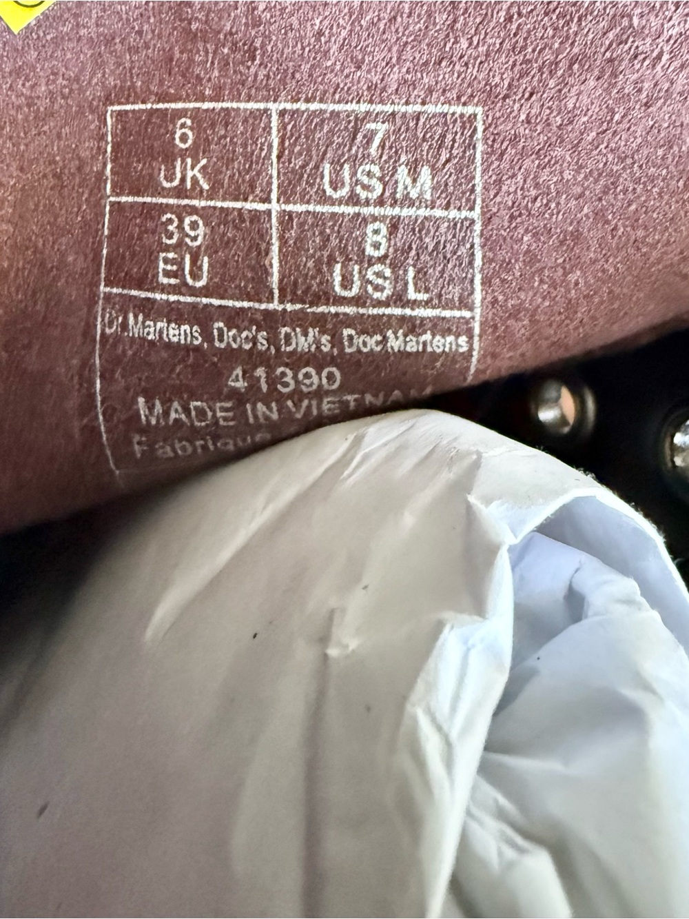 Dr. Martens 1460 Phoenix Cherry Red - Picture 7 of 9